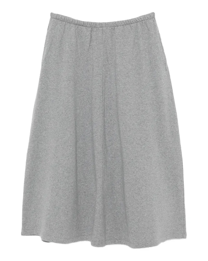Alexander Wang cotton terry midi skirt - Grau Grau