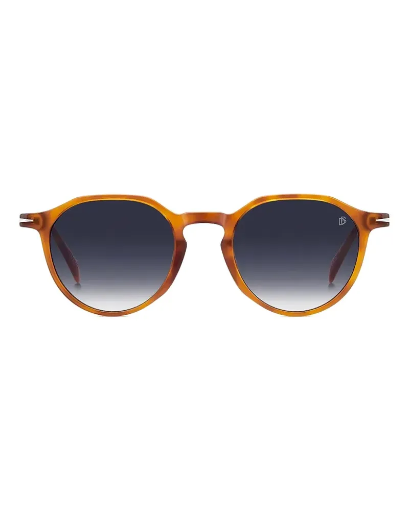 EYEWEAR by DAVID BECKHAM Runde Sonnenbrille in Schildpattoptik - Braun Braun