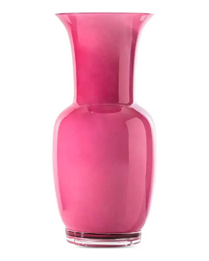 Venini Opalino Vase mit ausgestelltem Hals - Rosa Rosa