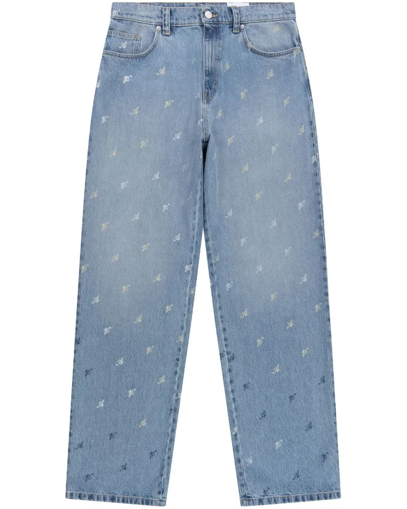 Axel Arigato Play Straight-Leg-Jeans Blau