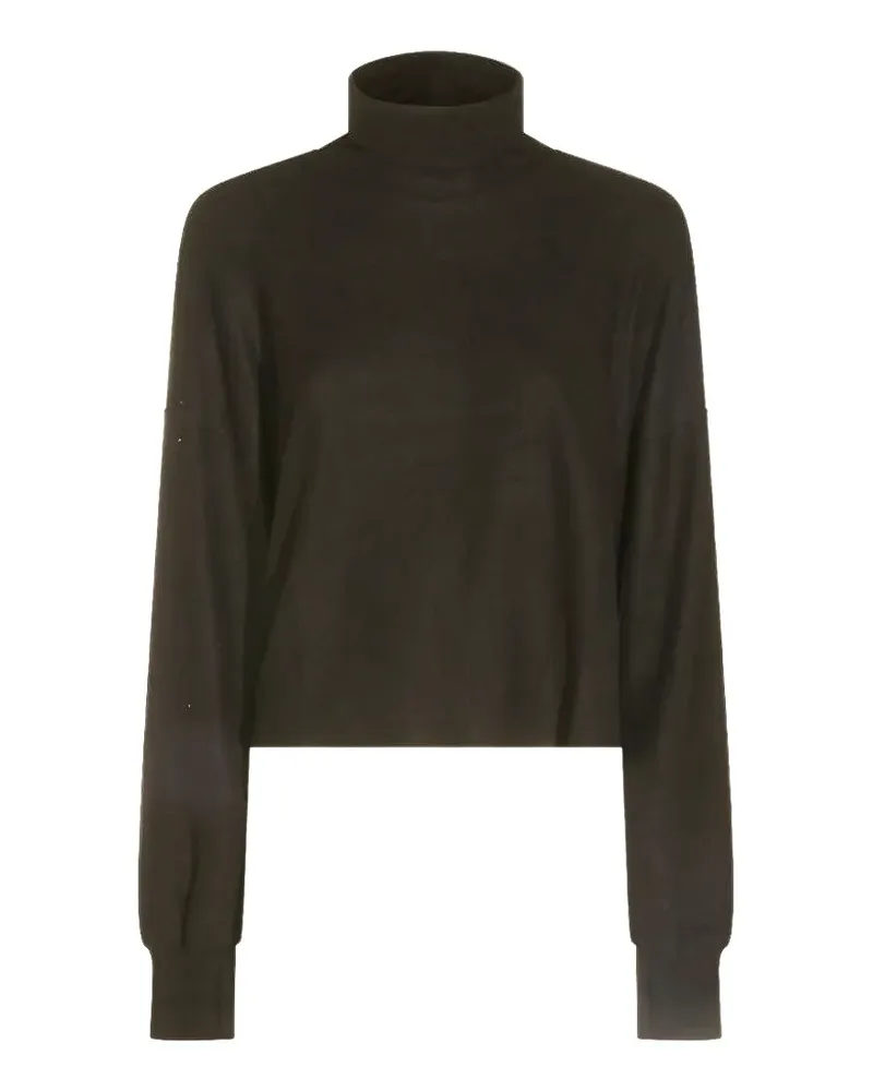 THOM KROM Langarmshirt mit Stehkragen - Braun Braun