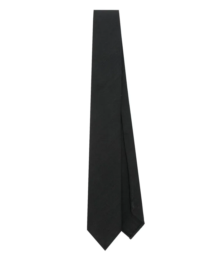 LARDINI Krawatte aus Seide - Schwarz Schwarz