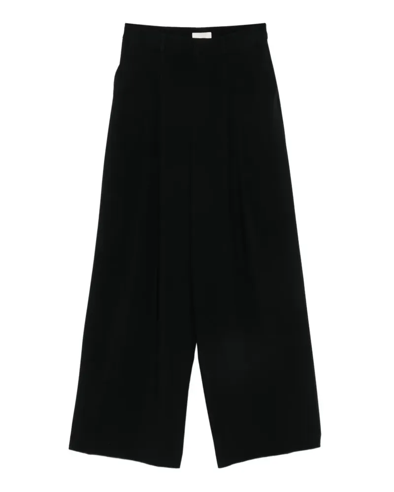 Cinq à Sept pleated wide-leg trousers - Schwarz Schwarz