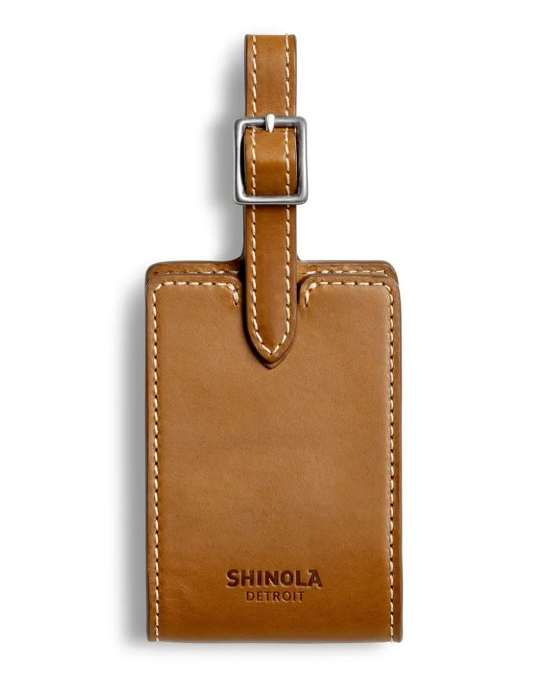 SHINOLA Gepäckanhänger aus Leder - Braun Braun