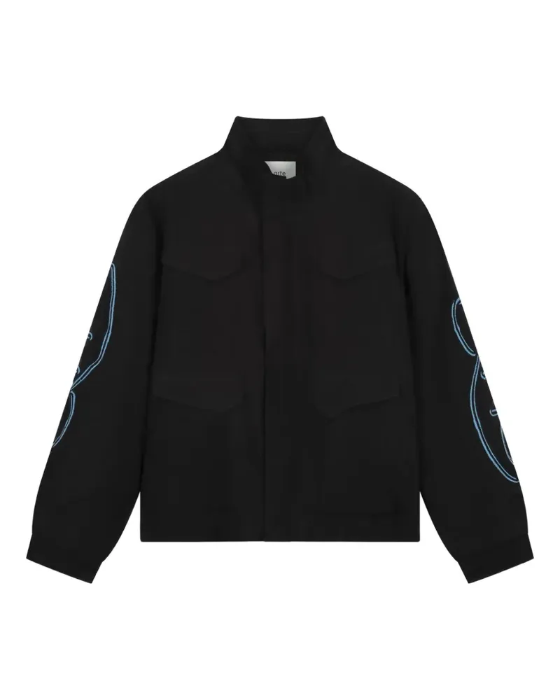 Arte Antwerp Jacke mit Stehkragen - Schwarz Schwarz