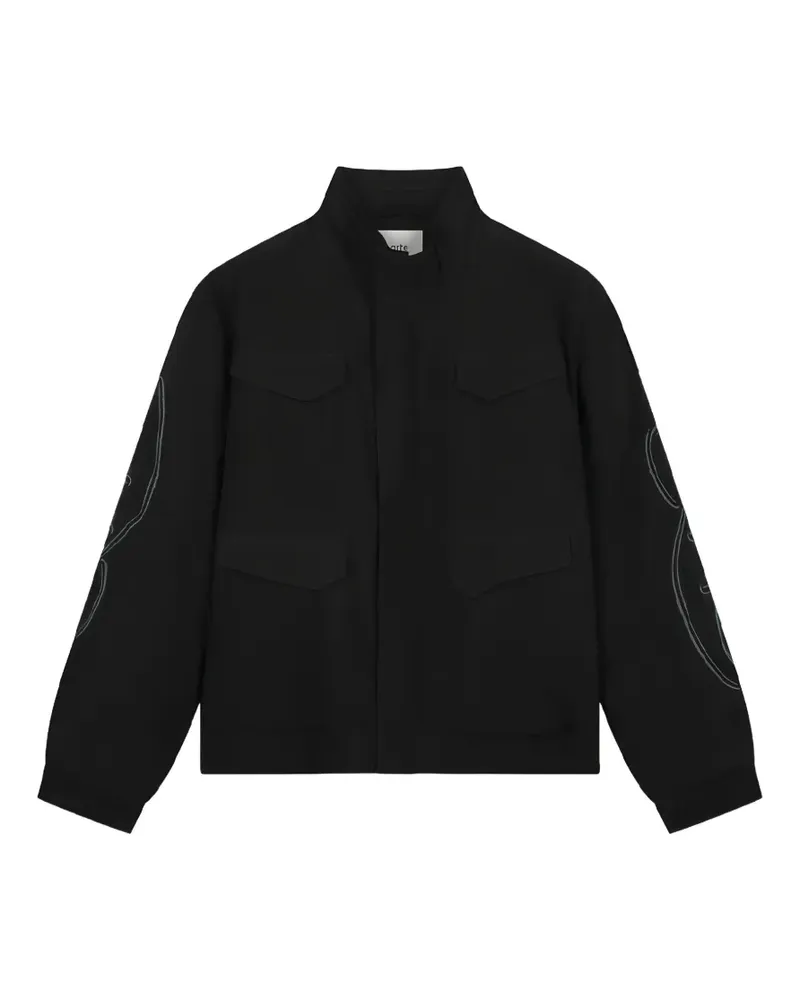 Arte Antwerp Jacke mit Stehkragen - Schwarz Schwarz
