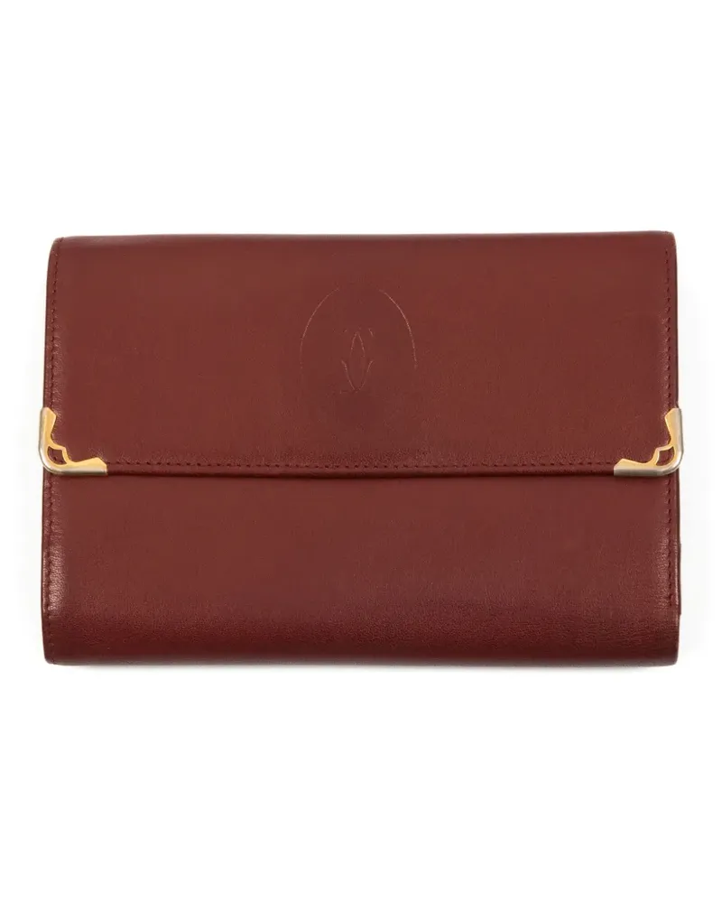 Cartier 1990s leather wallet - Rot Rot