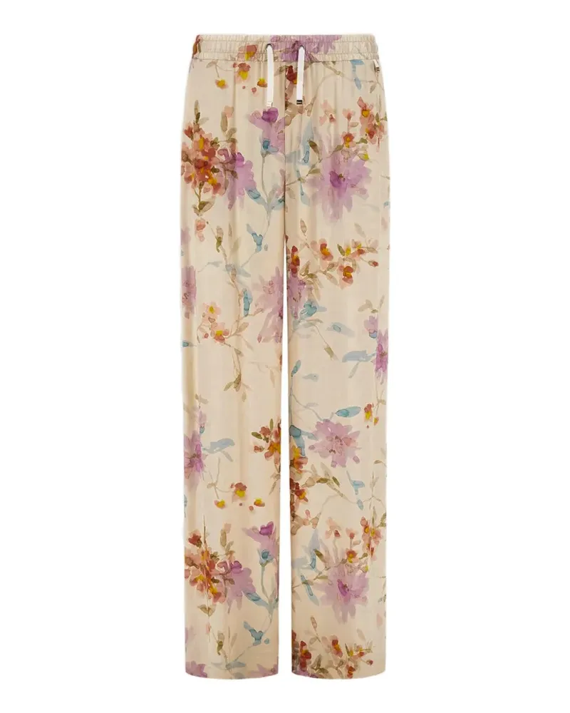 Herno floral-print trousers - Nude Nude