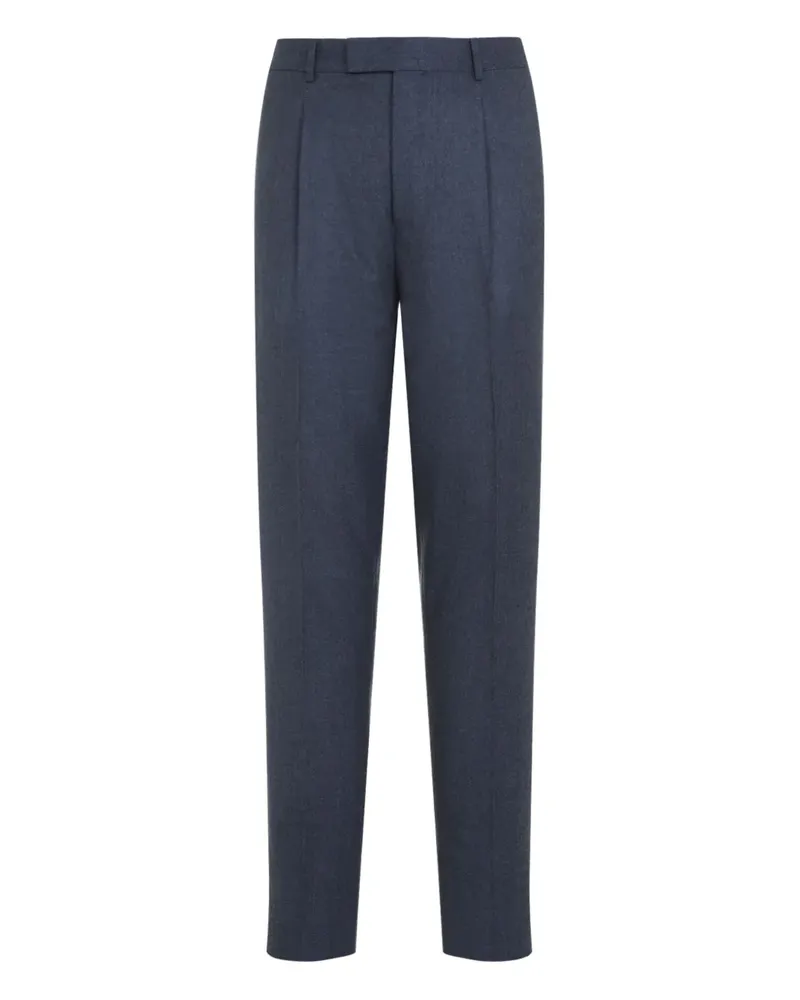 Ermenegildo Zegna Hose mit Bundfalten - Blau Blau