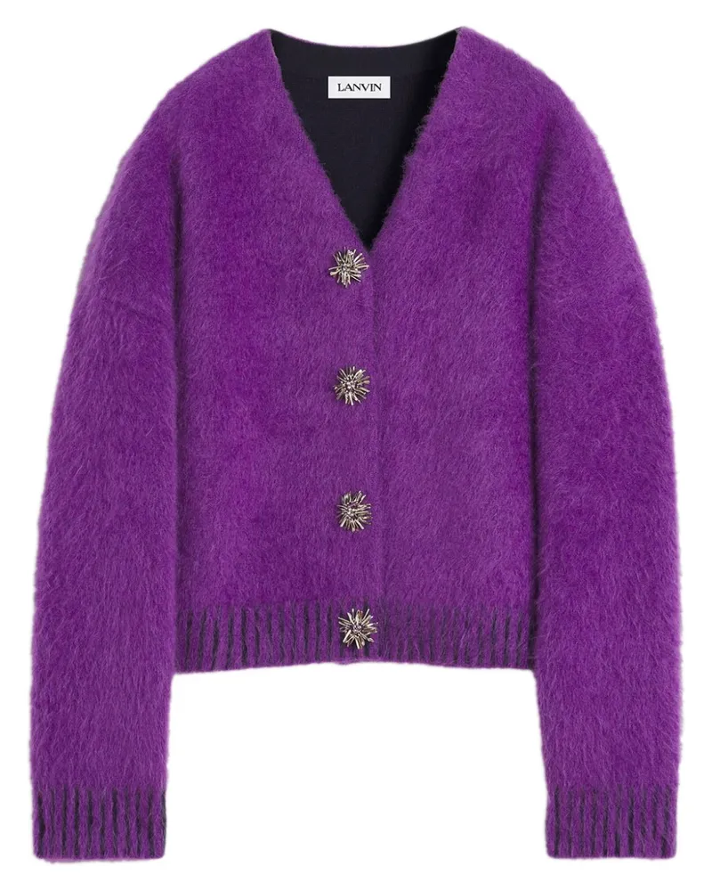 Lanvin Cardigan mit gebürstetem Effekt - Violett Violett