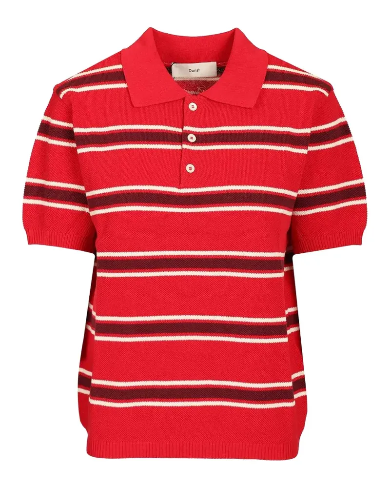 Dunst striped polo shirt - Rot Rot
