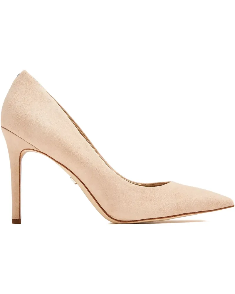 Sam Edelman Wildleder-Pumps mit spitzer Kappe - Nude Nude