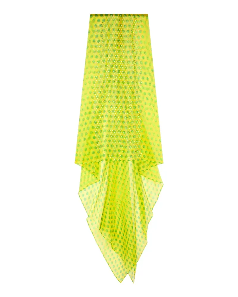 Dries van Noten embellished silk maxi skirt - Gelb Gelb