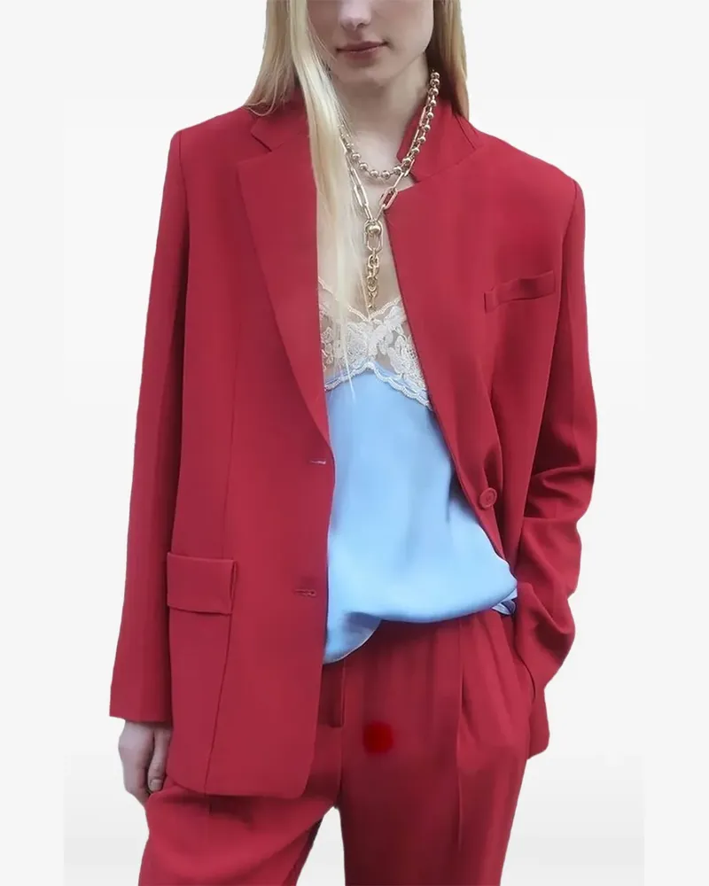 Semicouture Rosalinda Blazer mit Knopfverschluss - Rot Rot