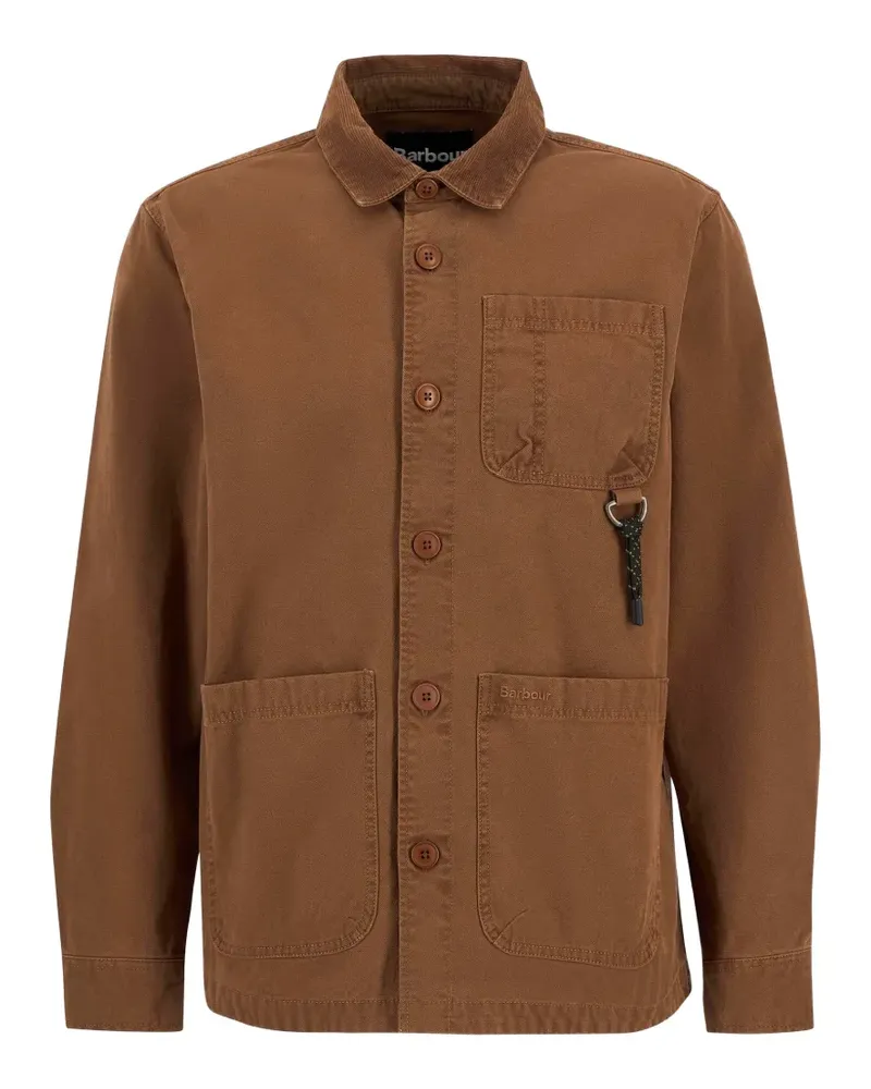 Barbour Bowland Hemdjacke mit aufgesetzter Tasche - Braun Braun