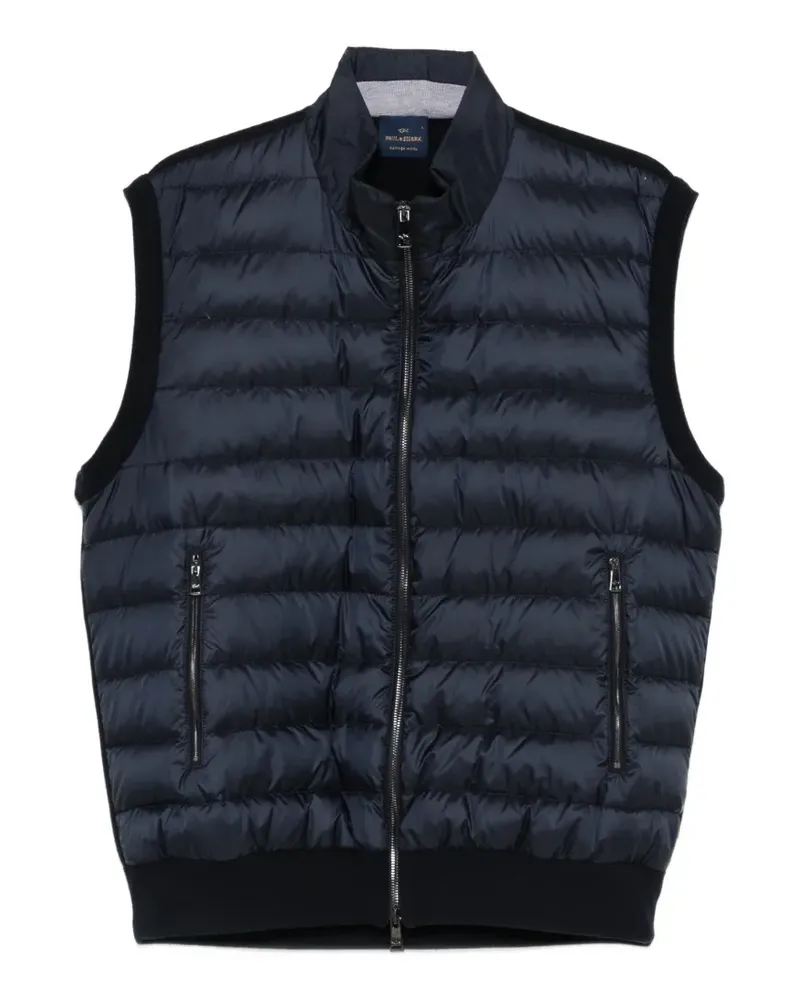Paul & Shark zip quilted gilet - Blau Blau