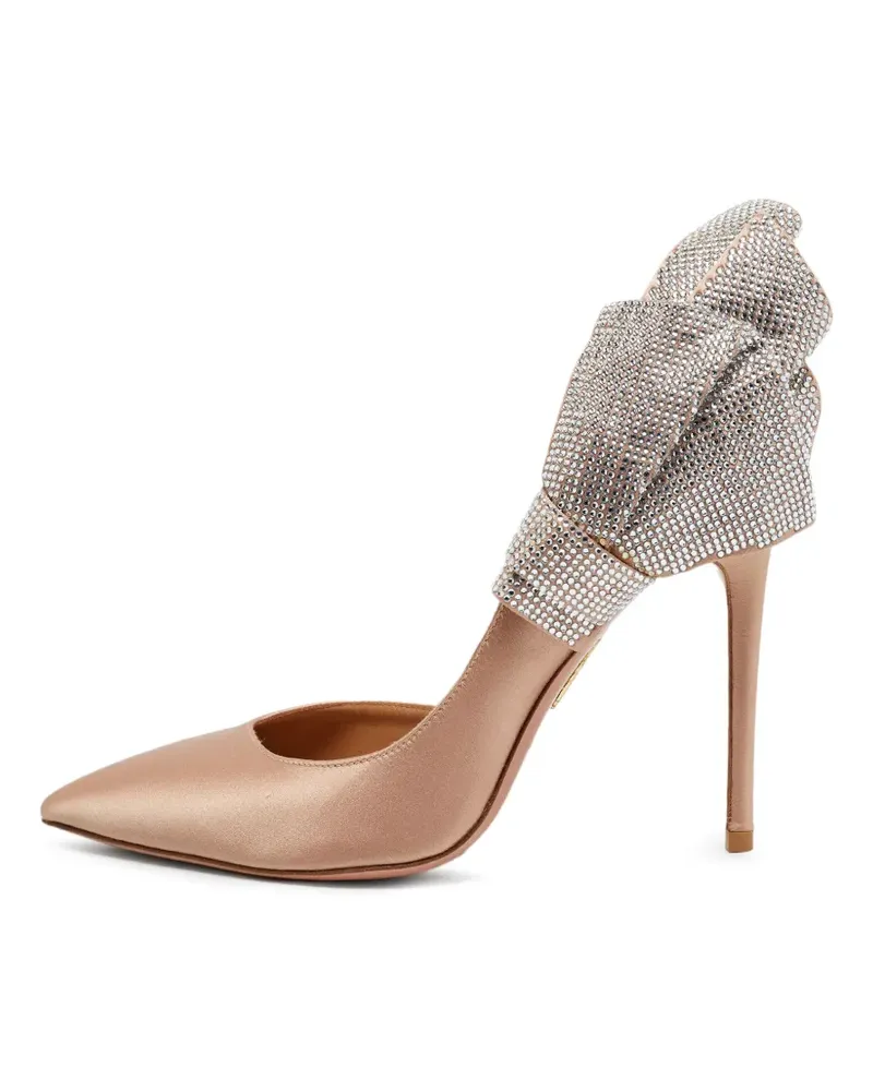Aquazzura Soave Pumps mit Kristallen - Nude Nude