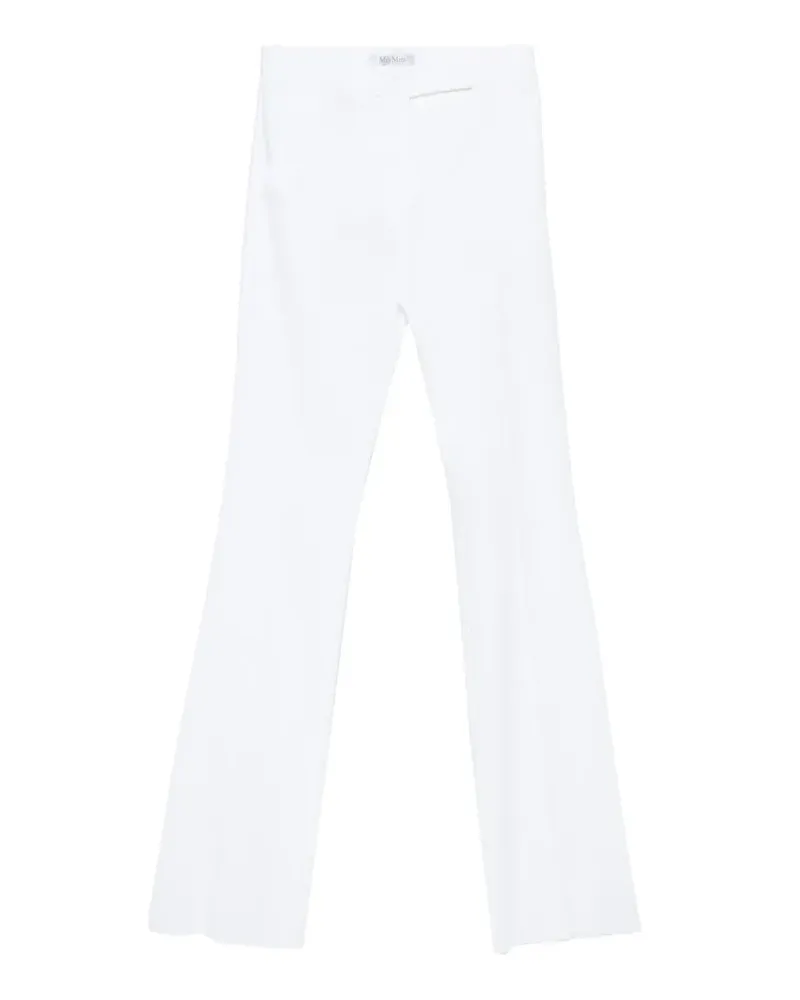 Max Mara Ausgestellte Hose - Weiß Weiß