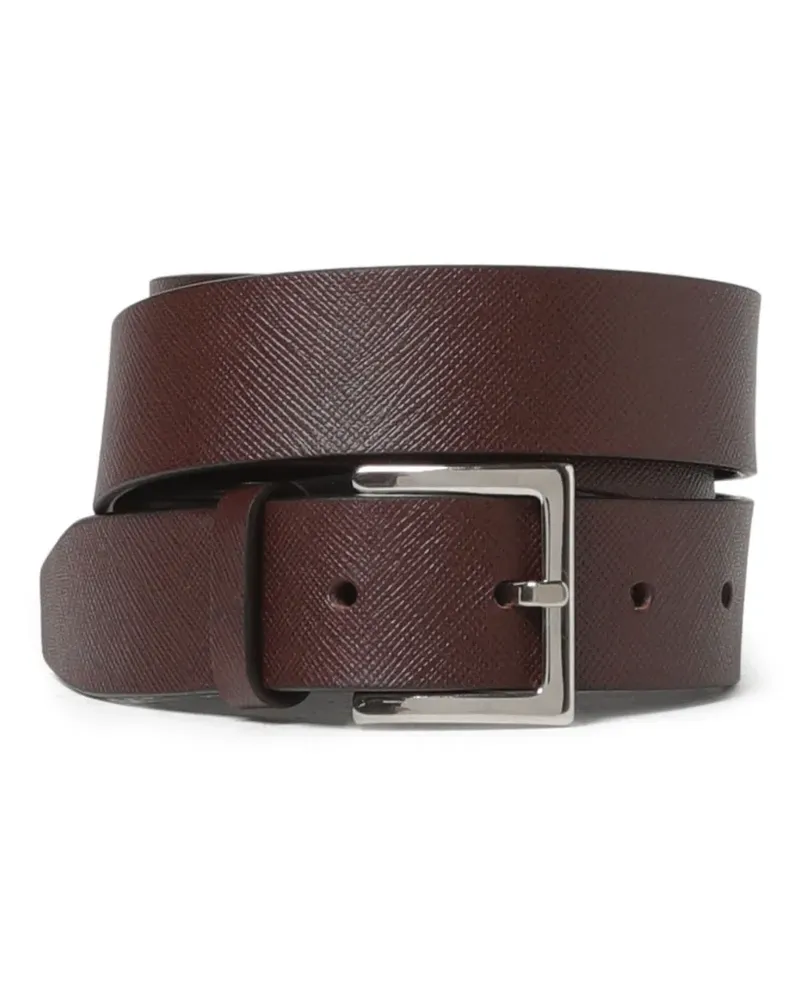 Orciani Gürtel aus Saffiano-Leder - Braun Braun