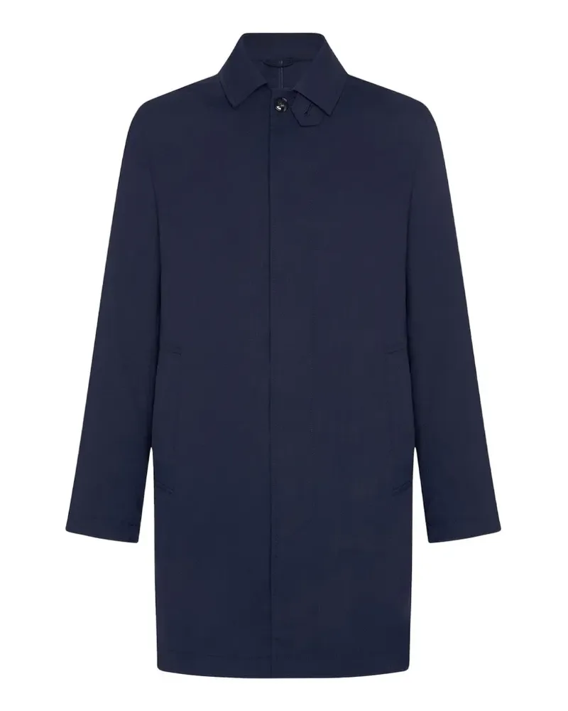Kiton Einreihiger Trenchcoat - Blau Blau