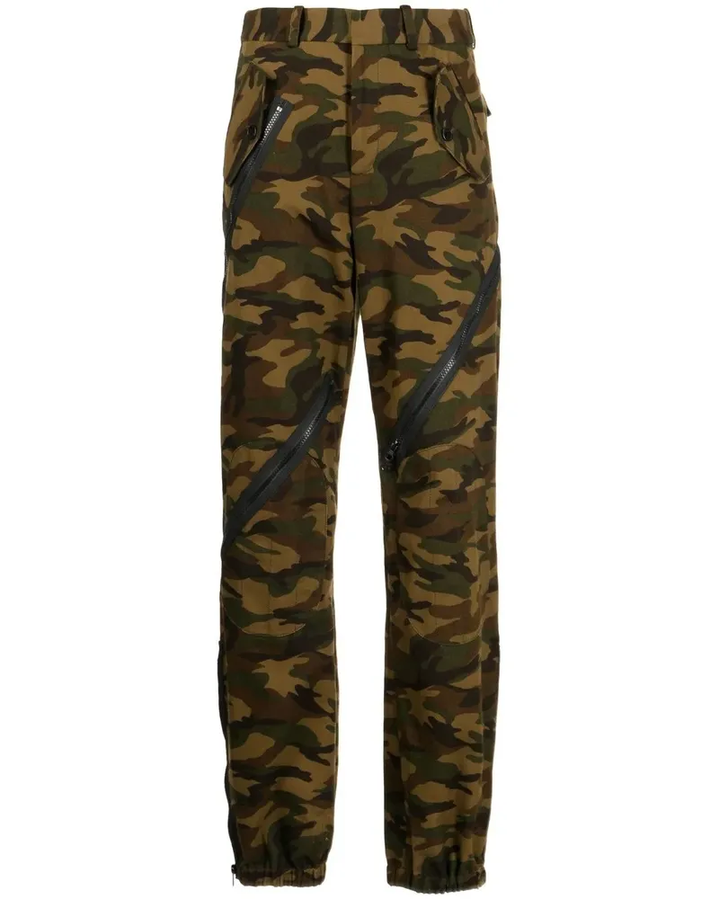 Monse Hose mit Camouflage-Print - Grün Grün