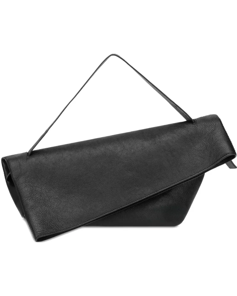 Alberta Ferretti Asymmetrische Clutch - Schwarz Schwarz