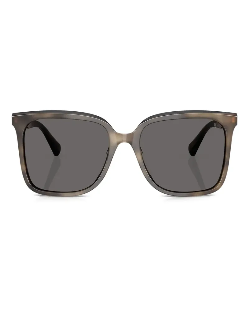 Brunello Cucinelli Sonnenbrille mit eckigem Gestell - Braun Braun