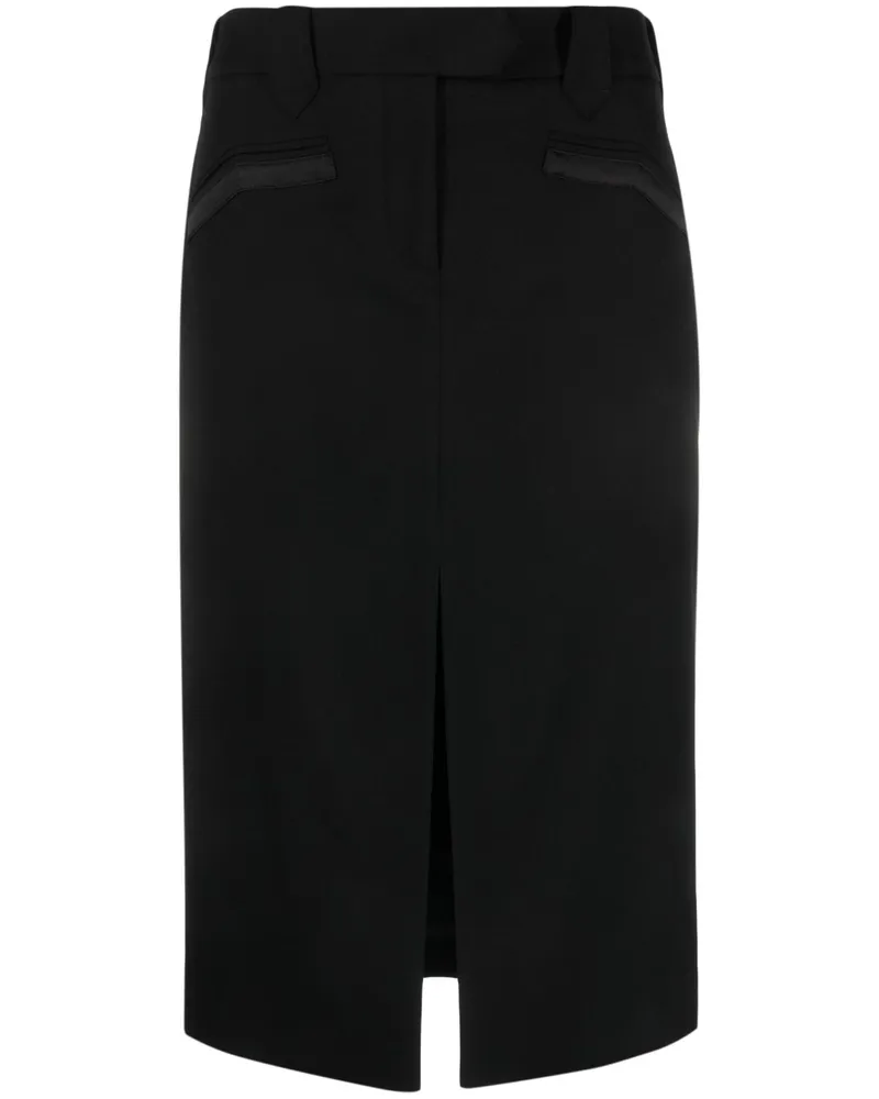 Tom Ford Midirock mit Schlitz - Schwarz Schwarz