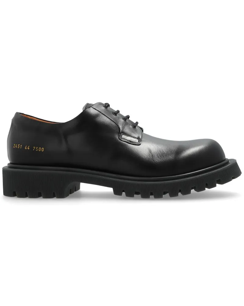 Common Projects Derby-Schuhe mit dicker Sohle - Schwarz Schwarz