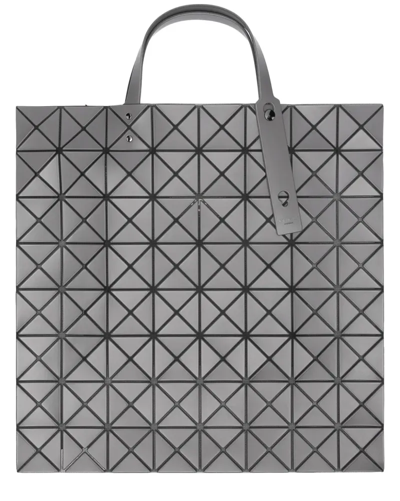 Issey Miyake Lucent Matte Tote Bag mitgeometrischem Einsatz - Grau Grau