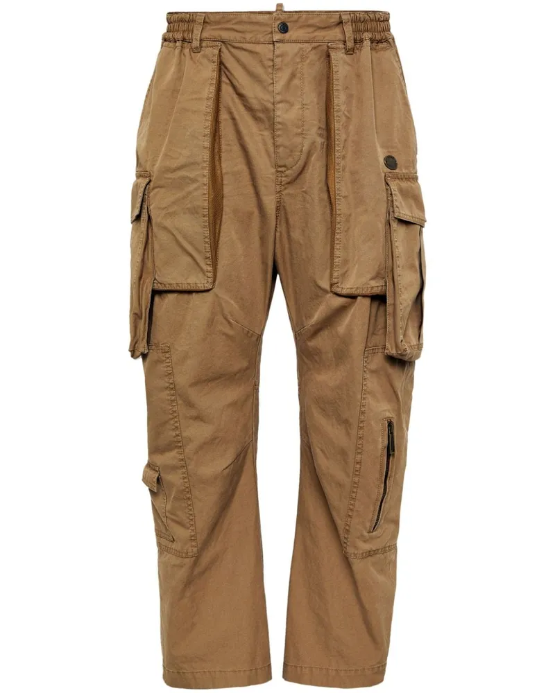 Dsquared2 Cargohose mit Einsätzen - Braun Braun
