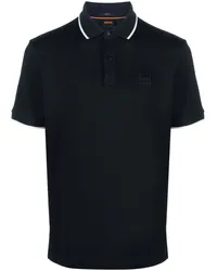 HUGO BOSS Pikee-Poloshirt mit Logo-Prägung Blau