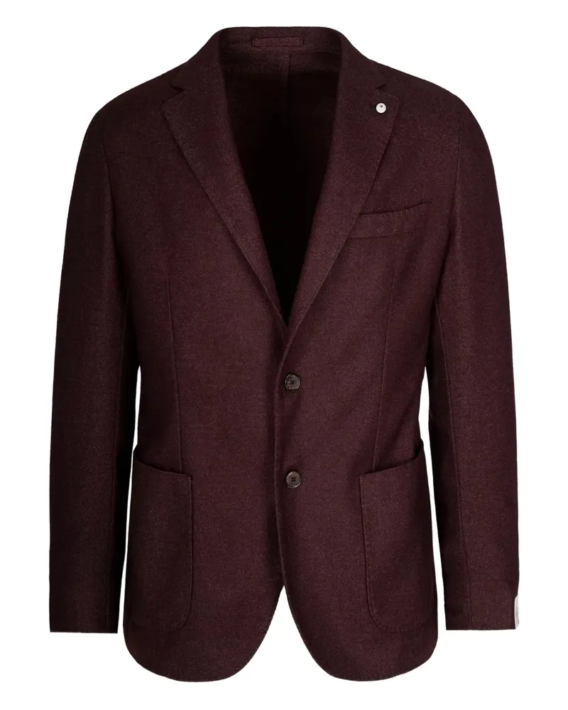 Luigi Bianchi Mantova flap-pocket blazer - Rot Rot