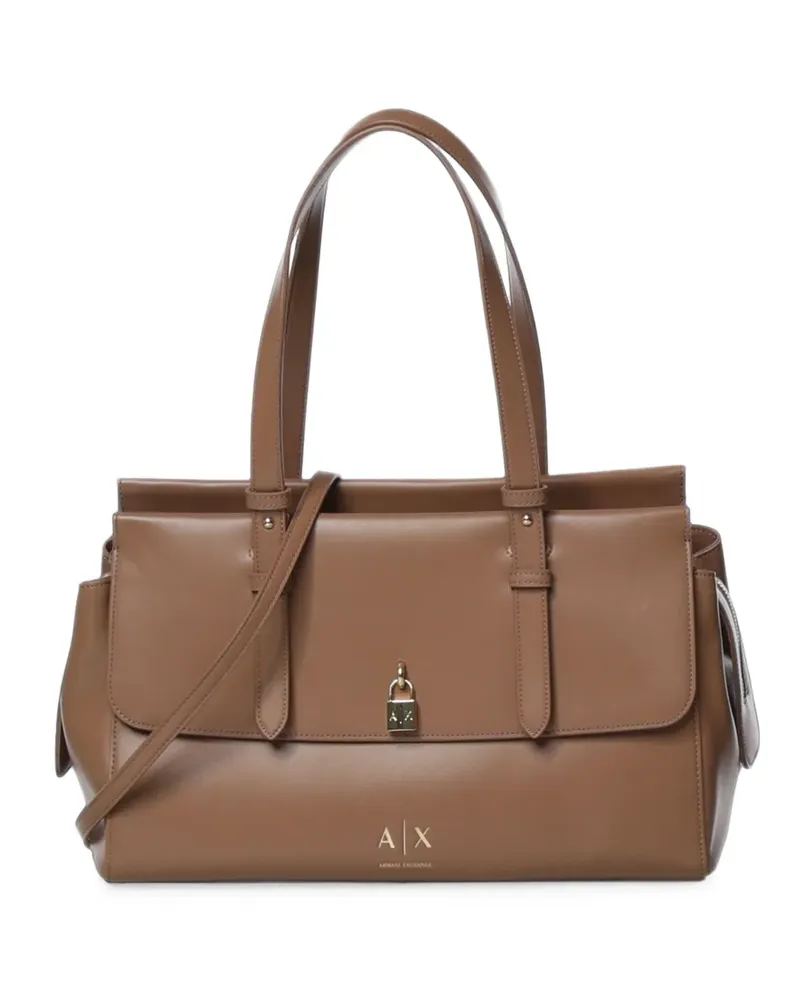 Armani Exchange Klassische Schultertasche - Braun Braun