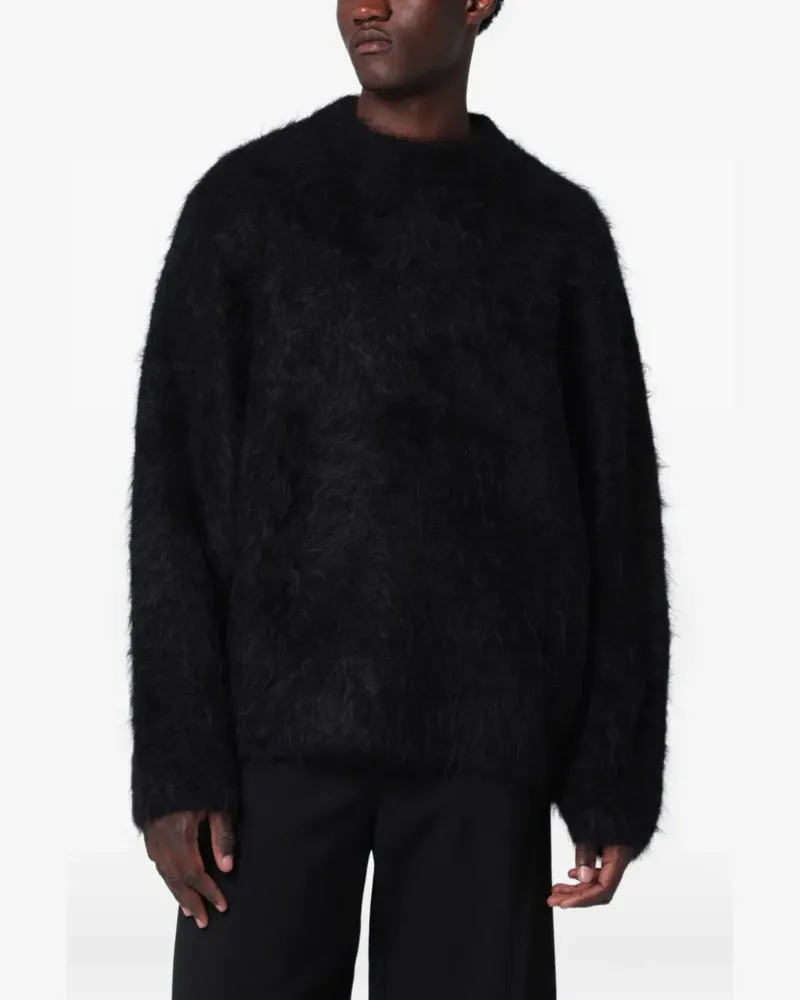 Séfr Haru Pullover aus gebürstetem Strick - Schwarz Schwarz