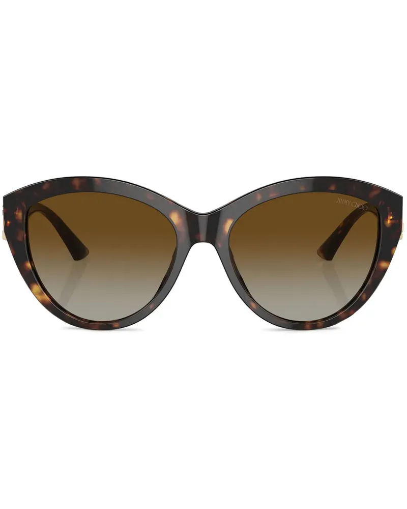 Jimmy Choo Sonnenbrille mit rundem Gestell - Braun Braun