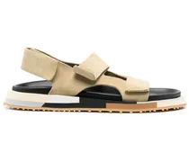 Sandalen mit Klettverschluss - Nude