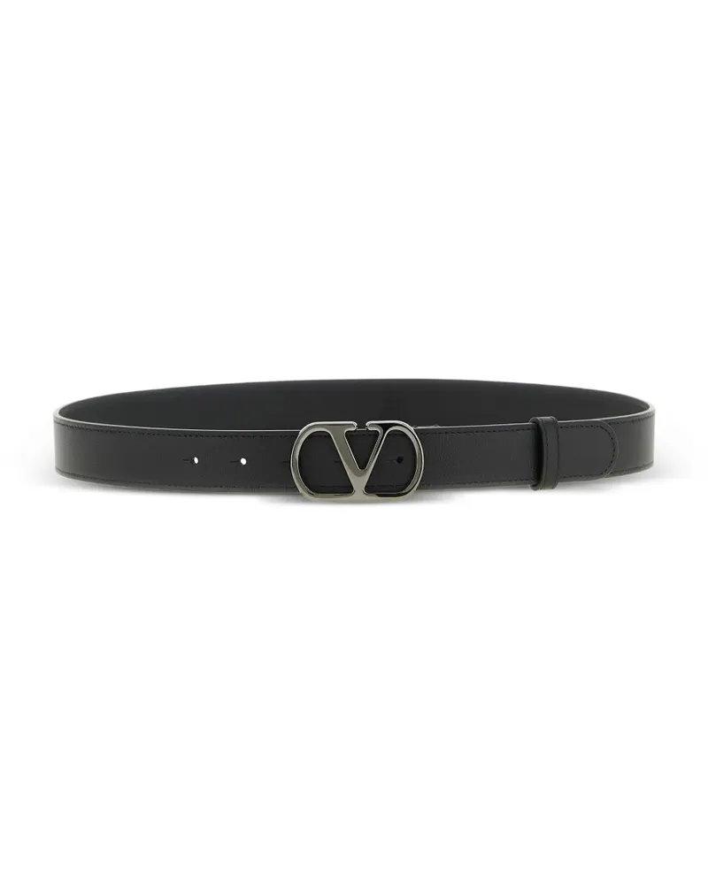 Valentino Garavani Vlogo leather belt - Schwarz Schwarz