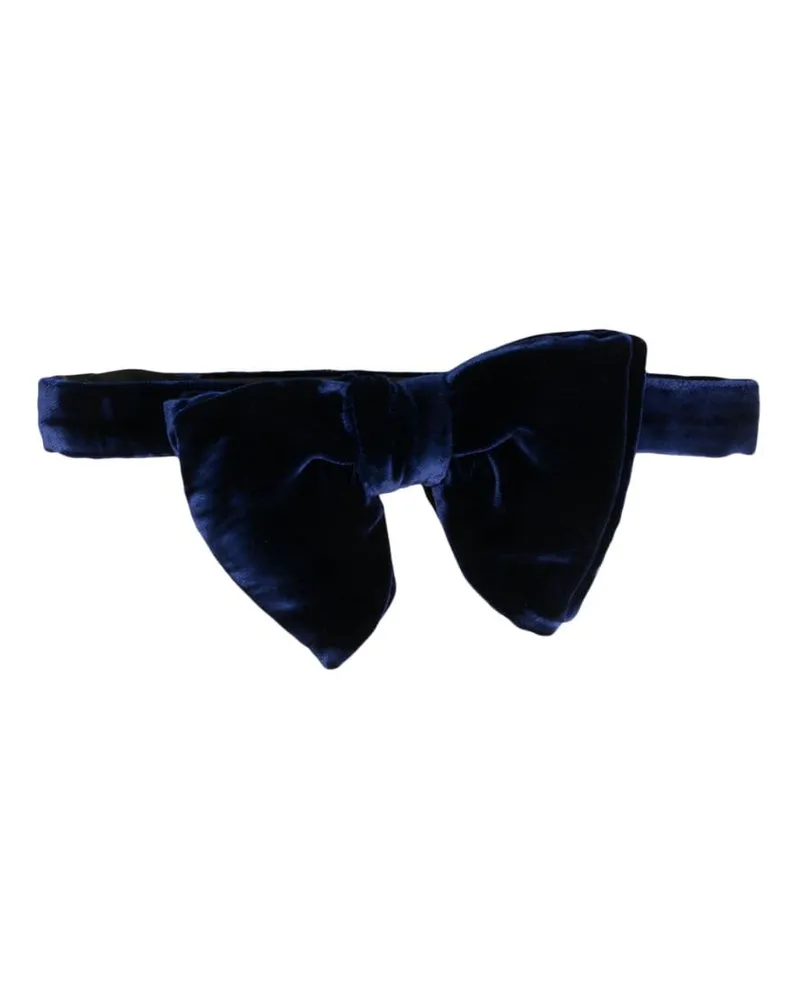 Tom Ford Fliege in Samtoptik - Blau Blau