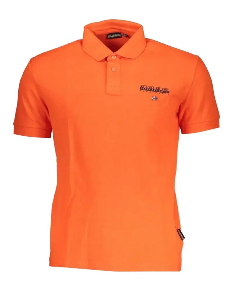 Napapijri logo-print short-sleeve polo shirt - Orange Orange