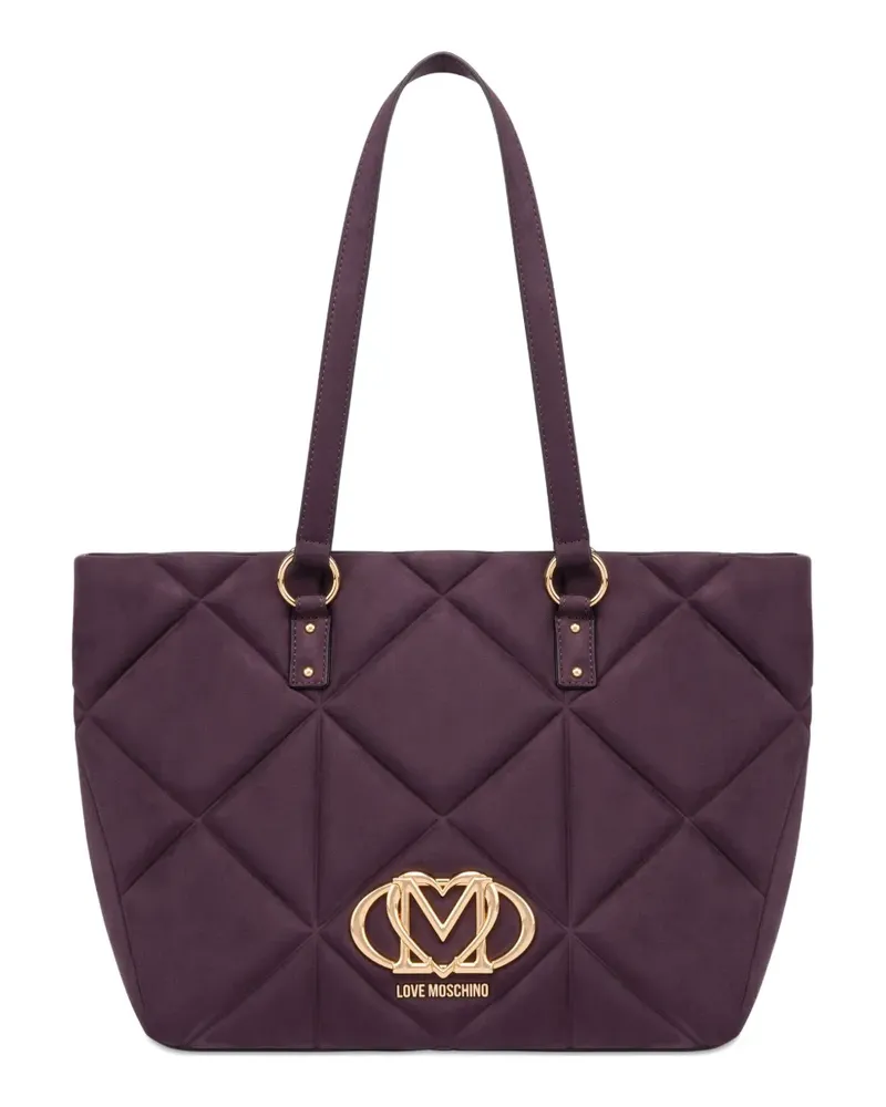 Moschino Gesteppte Tote Bag - Violett Violett