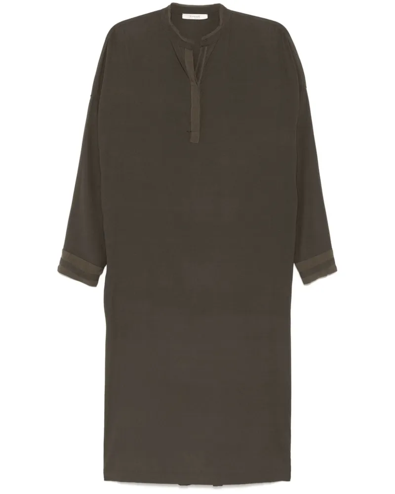 KristenseN Du Nord Hemdkleid aus Satin - Grün Grün