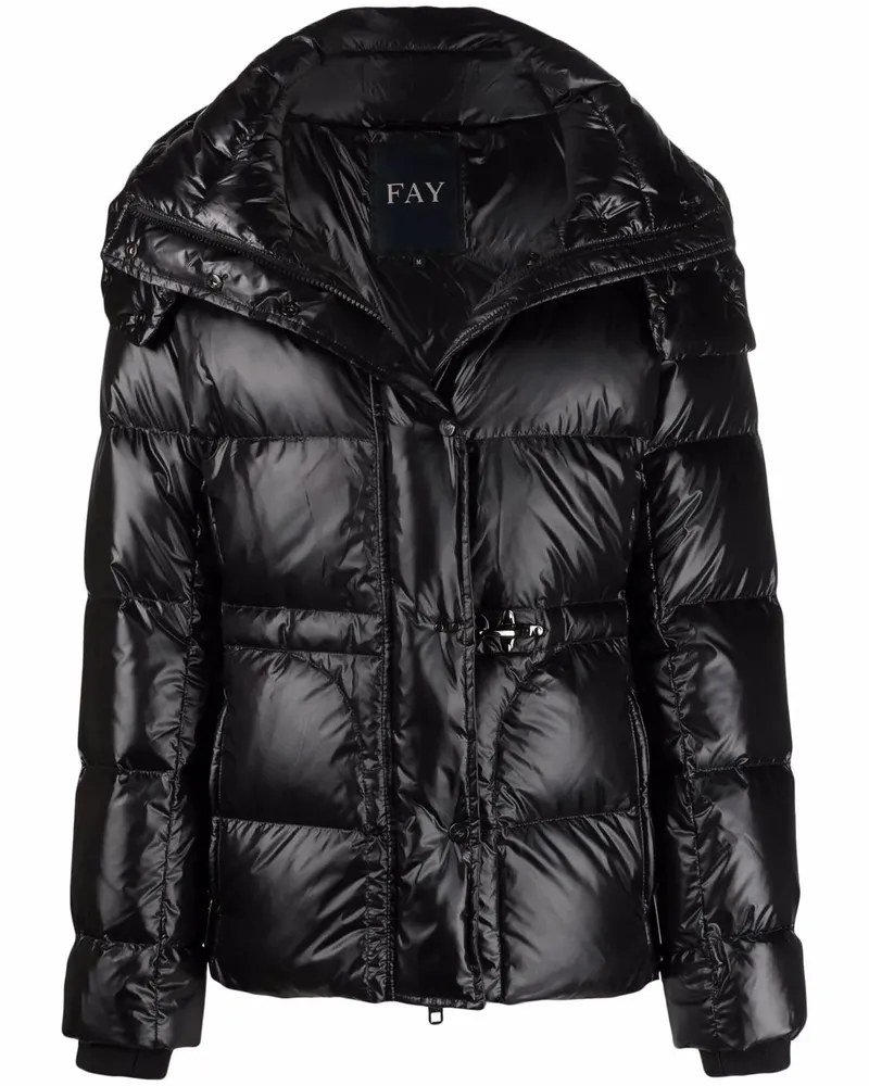 Fay Gefütterte Steppjacke - Schwarz Schwarz