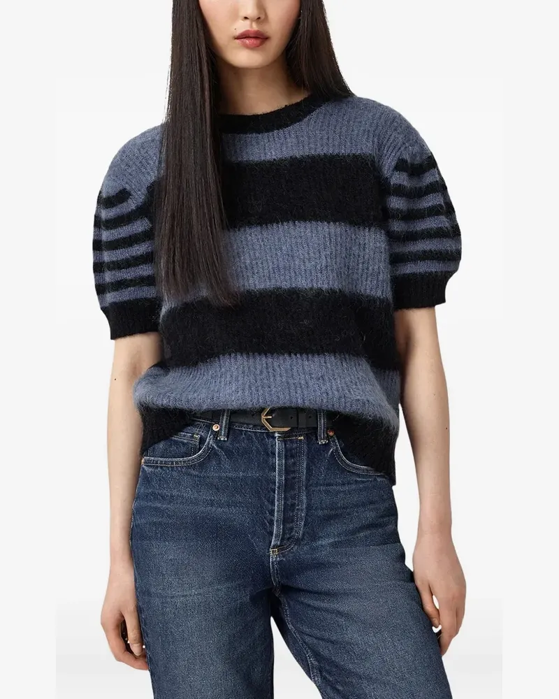 AllSaints Clem striped top - Blau Blau