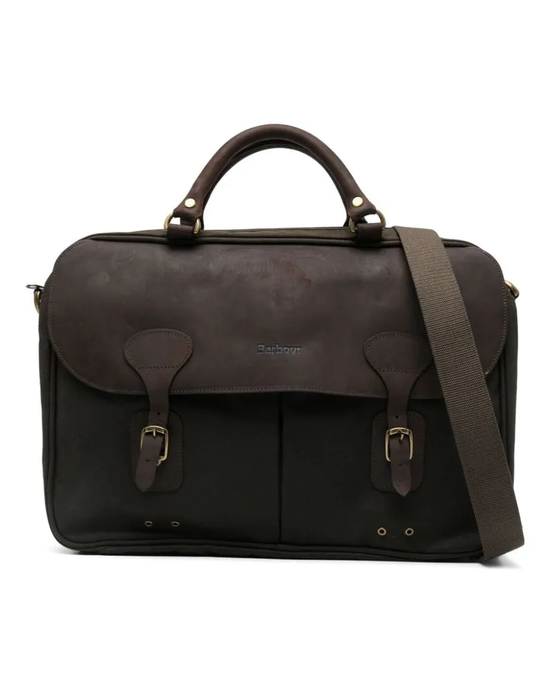Barbour Gewachste Aktentasche - Braun Braun