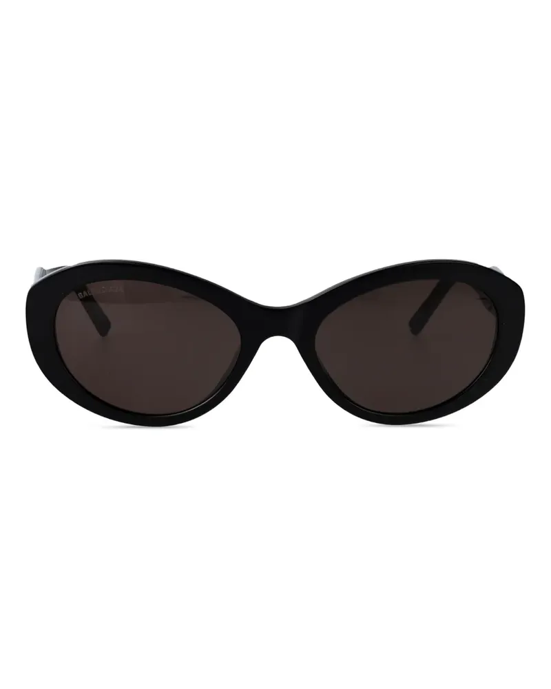 Balenciaga Sonnenbrille mit ovalem Gestell - Schwarz Schwarz