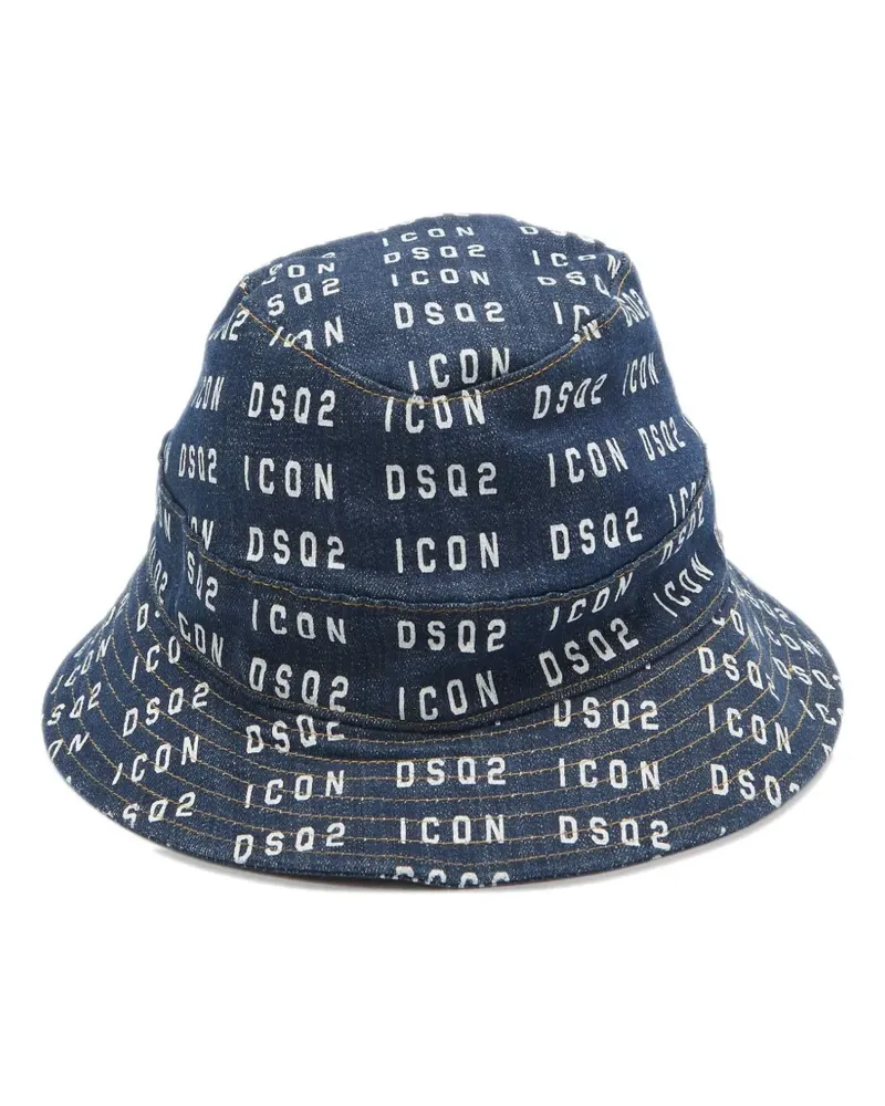 Dsquared2 Hut aus Denim - Blau Blau