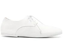 Marsèll Oxford-Schuhe aus gekörntem Leder Weiß