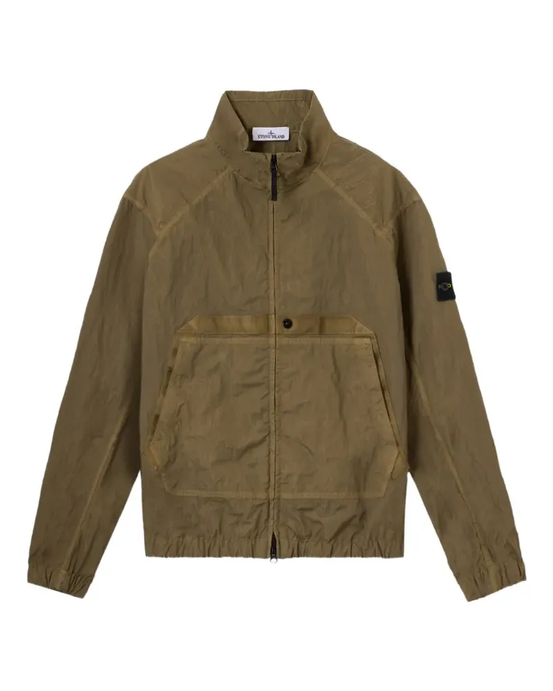 Stone Island Q100009 Jacke aus Nylon mit Kettenriemen - Grün Grün