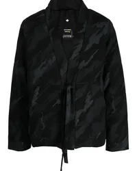 maharishi Gefütterte Jacke mit Bonsai Forest-Print Schwarz